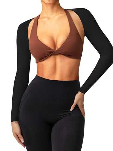 Navneet Women Shrugs Long Sleeve Bolero Shrug Cropped Cardigans Workout Arm Sleeves Shawl Going Out Tops Basic