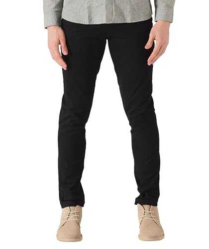 JMOJO Chinos Trousers Men - Stretch Mens Trousers Casual Smart - Mens Chinos Slim Fit Twill Fabric Pants - Flat Front 5 Pocket Trouser for Men UK