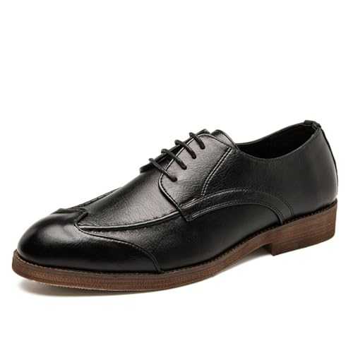 Dress Shoes for Men, Leather Oxfords Formal Business Lace Ups Non-Slip Loafers