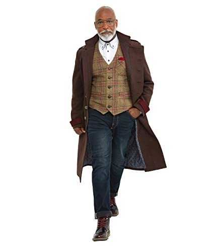 Joe Browns Men's Longline Double Breasted Military Style Trench Coat