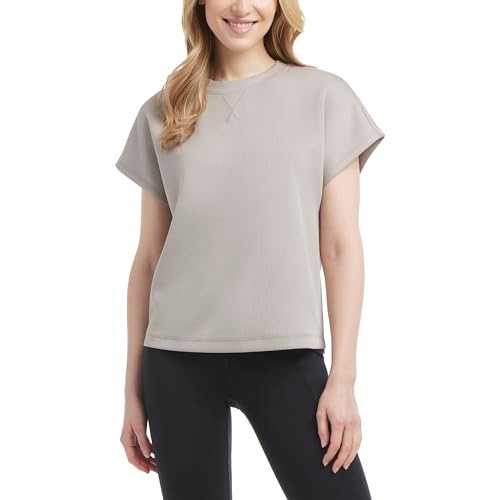 Danskin Women's Short Sleeve T-Shirt Short Sleeve Scuba T-Shirt