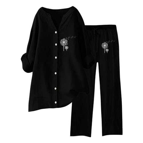 WILLBEST Women Summer 2 Piece Outfit Oversized Tshirts Shirts Linen Shorts Linen Sets Trendy Matching Set