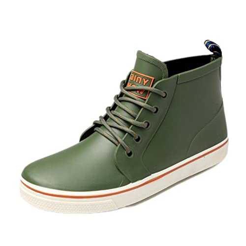 Moudn Wellington Boots Women Short Ankle Wellies Waterproof Womens Rain Boots Chelsea Boots Rubber Garden Shoes For Outdoor Walking