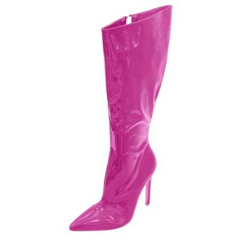 Women Block Heel Ankle Boots Winter Fashion Solid Color Simple Comfortable Thick Zipper Back Round Toe Square Heel Silver Shoes Women Small Heel