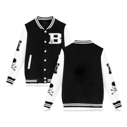 Men's Women's Varsity Baseball Jacket Letterman Bomber Jackets Unisex Casual Streetwear Coats Sport Tops