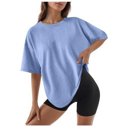 Celucke Women Crew Neck Fitted Shirt Basic Tops Short Sleeve Summer T Shirt Tops Classic T Shirt Tee, Tshirt Womens, Womens Hawaiian Shirts, Shirts for Women, Cap Sleeve T Shirts for Women UK