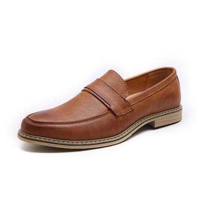 VIPAVA Men's Lace-Ups Men's Shoes PU Leather Men's Flat Oxford Casual Shoes Business Formal Wear Flat Loafers