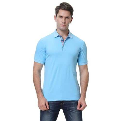 BERCIELY Mens Polo Shirt Youth Vintage Fashion Mens Short Sleeve Personality Trend Mens Casual T-Shirt Classic All-Match Comfortable Business Mens Tops