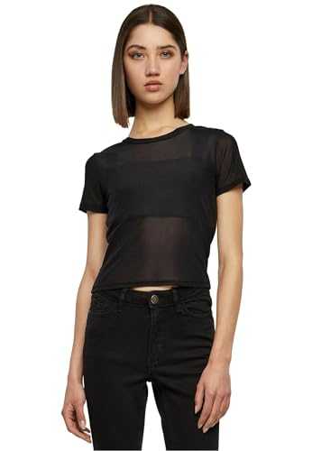 Urban Classics Women's Ladies Short Mesh Tee T-Shirt