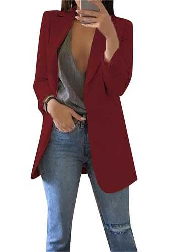 EFOFEI Women's Warm Commuting Surprise Jacket Plus Size Fashion Stretchy Suit Leisure Simple Thick Coat