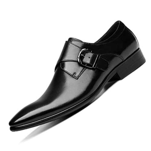HCDZF Men's Casual Dress Shoes Buckle Oxfords Shoes Slip on Loafer Formal Business Dress Shoes
