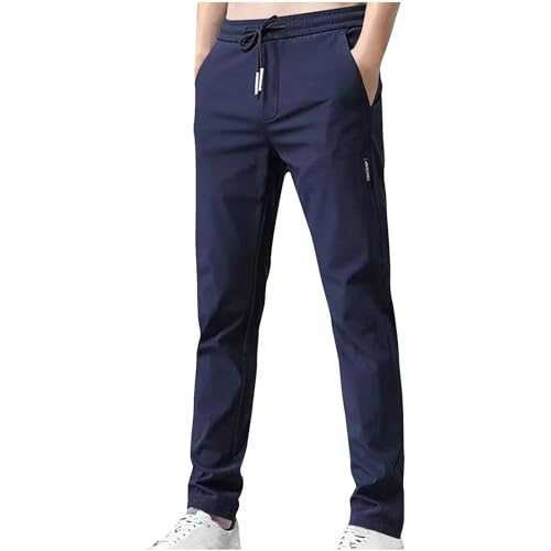 NUSGEAR Mens Pants Summer Pocket Joggers Loose Trousers Causal Slim Fit Running Trousers Tracksuit Jogging Bottoms Pockets Cosy Breathable Joggers Lightweight Cargo Hiking Trousers