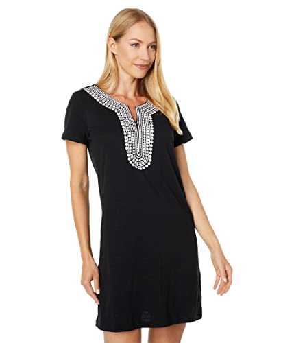 Tommy Hilfiger Women's Short Sleeve Essential Everyday Dress Laceup Front