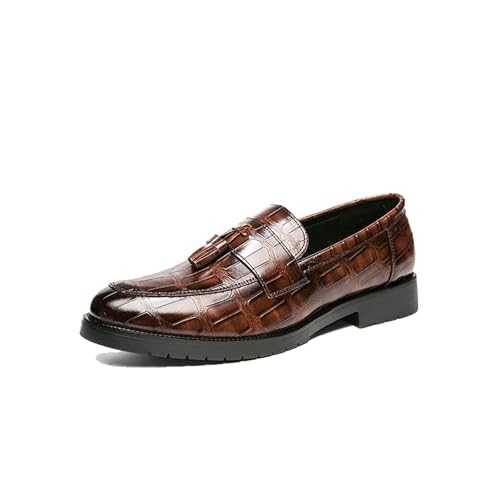Men's Tassel Loafers Moccasins Dress Oxfords Formal Leather Slip-On Shoes