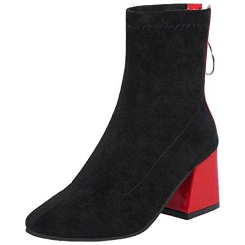 StyliShoes Women Ankle Boots with Chunky Heel