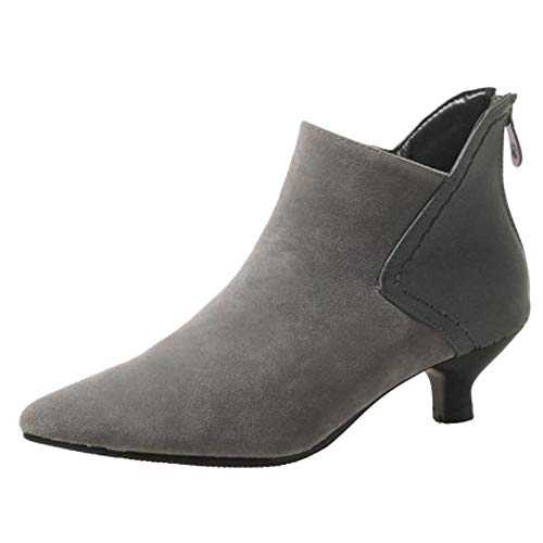 Cocey Women Ankle Chelsea Boots with Kitten Heel