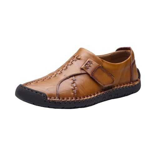 Men's Casual Loafers Flat Driving Shoes Oxford Shoes Comfortable Adjustable Trainers Walking Shoes Leather Slippers Classic Moccasins Handmade Leather Shoes Slip On Casual Shoes Boat Shoes