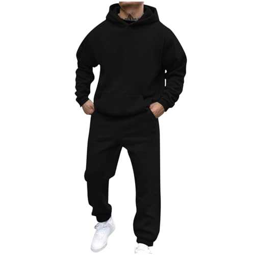 Cocila Hoodies Tracksuit Sweatsuits For Mens 2 Hooded Sweatshirts And Sweatpant Set Jogger Sweatsuits Man Formal Jacket Men'S Hoodie Set 3D Printing Mens Jogging Bottoms Short Leg 27 Inch