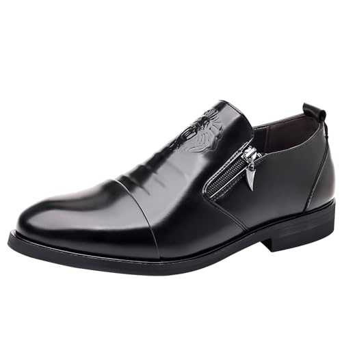 Mens Smart Shoes Comfy Slip on Business Dress Shoes Breathable Driving Shoes Comfort Fashion Walking Flat Oxfords Casual Leather Shoes Moccasins Formal Shoes UK Size