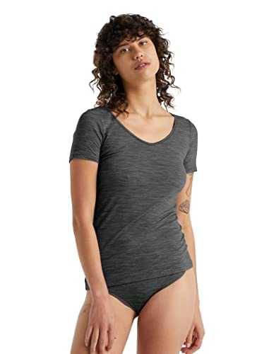 Icebreaker Women's Siren Short Sleeve Sweetheart T-Shirt - Gym Top - Merino Wool Underwear