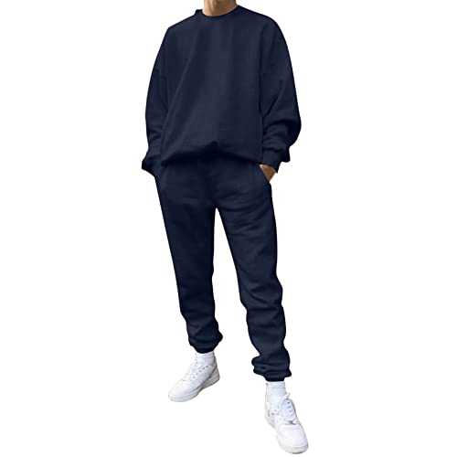 Suit Travel Bag Solid Two Piece Suit with O-Neck, Off Shoulder Sleeves, Sweatshirt, Drawstring, Trouser Set Suit Men's Jewellery
