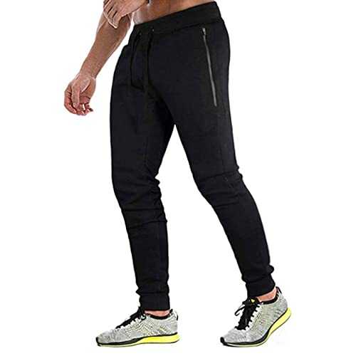 JustSun Tracksuit Bottoms Mens Joggers Jogging Bottoms with Zip Pockets