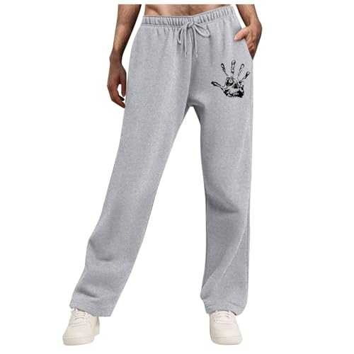 Men'S Trousers Smart Casual Men'S Jogging Bottoms Straight Leg Tracksuit Bottoms Open Hem Loose Fit Lightweight Quick Dry Jogging Pants Joggers for Men UK Size 22 Men'S Extreme Comfort Khaki