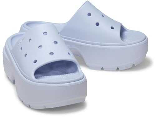 Crocs™ Stomp Wedge Slides for Men and Women – Thermoplastic Lining, Upper, and Footbed – Round Toe Design, Dreamscape, 7 UK Men / 8 UK Women