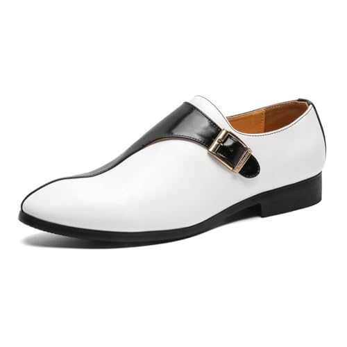 Men's Dress Shoes Formal Business Leather Oxfords Monk Strap Suit Tuxedo Weeding Prom Shoes