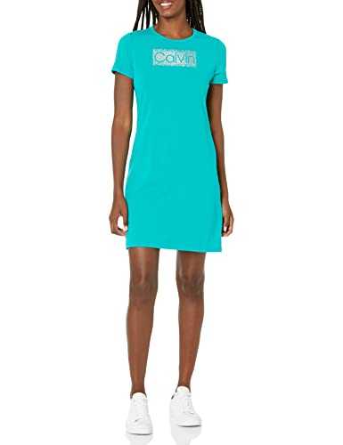 Calvin Klein Women's Everyday Basic Short Sleeve T-Shirt Dress Casual