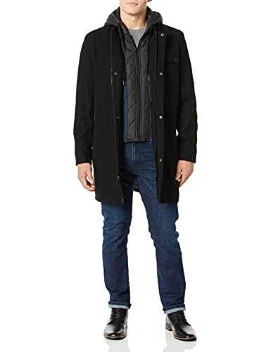 Andrew Marc Men's Mid Length Down Jacket Down Coat