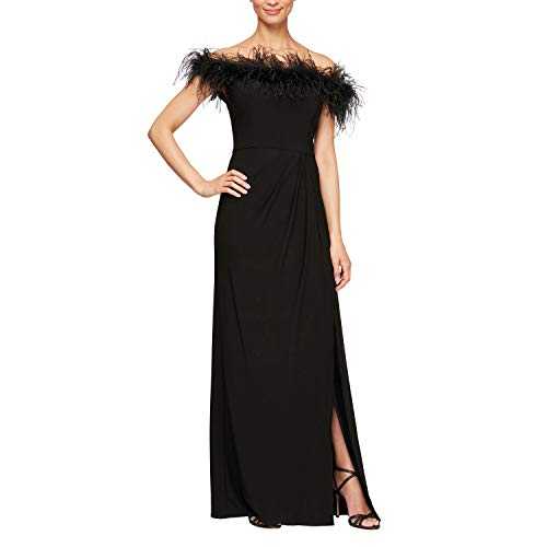 Alex Evenings Women's Long Off The Shoulder Dress Special Occasion