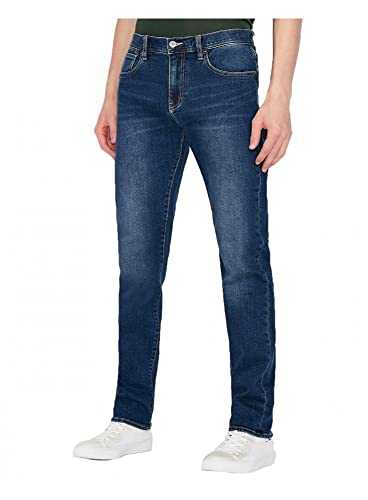 Armani Exchange Men's 5-Pocket Stretch Twill Slim Denim Slim