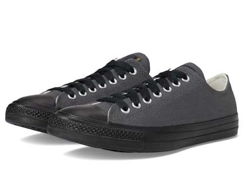 Converse Unisex-Adult Chuck Taylor All Star Low-top Sneaker, Dark Matter/Black/Sunflower Gold, 5