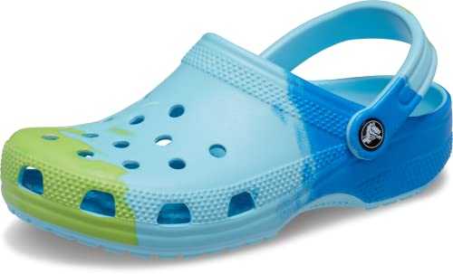 Unisex Classic Marbled Tie-dye Clog, Arctic/Multi, 8 UK