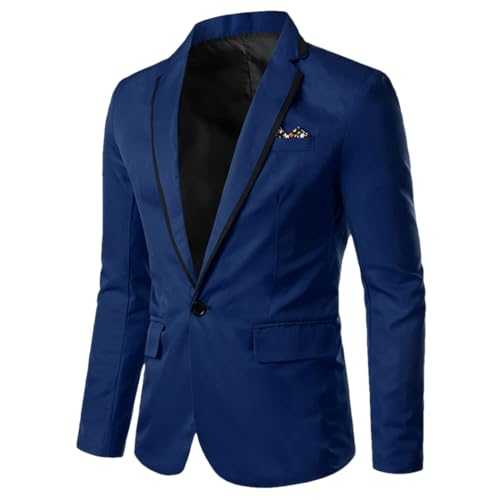 Dvbfufv Men Spring Trendy Slim Casual Blazers Jackets Male Suit Outerwear