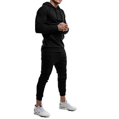 Fabrica Fashion Designers Slim fit Hooded Tracksuit Fleece Top and Bottoms with Zipped Pocket