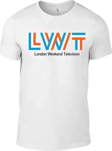 ERDANGJIA London Weekend Television TV LWT Logo Retro BBC English Regional 1970s Unisex T-shirt White Mens Top Tee