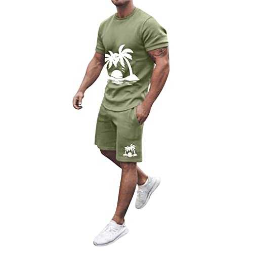 Mens Sport Suit Sets 2 Piece Athletic Sweatsuit Short Sleeve Casual Sports Hoodie Shorts Set Hippie Outfit Casual Running Sport Sweat Activewear 2 Piece Suit Pants