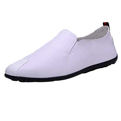 Men's Loafer Soft Leather Shoes Flat Moccasin Slip On Driving Shoes Business Shoes Oxford Shoes Without Laces Low Shoes Lightweight Comfortable Casual Shoes Fashion Walking Shoes Casual Boots Slippers
