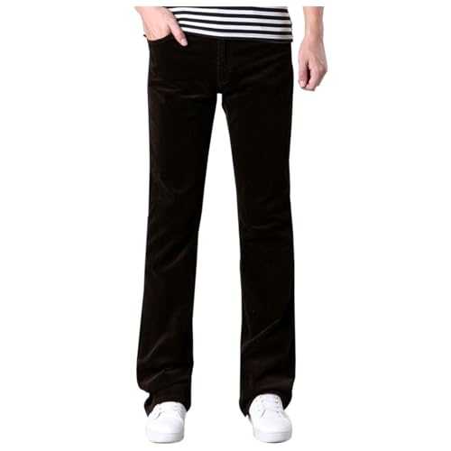 Mymyguoe Corduroy Trousers Men's Chino Trousers Casual Trousers Flared Trousers Retro Corduroy Trousers Corduroy Trousers Stretch Chino Trousers Elegant Suit Trousers Comfortable Men's Corduroy