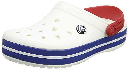 Crocband', Unisex Clog Clog, White/Blue Jean, M4 | W5 UK (37/38 EU)