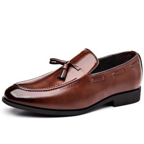 Men's Loafers Moccasins Oxfords Formal Dress Shoes Leather Slip-On Shoes