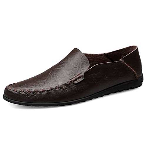 Men's Loafers Moccasins Dress Shoes Causal Business Leather Oxfords Slip On Driving Shoes for Men