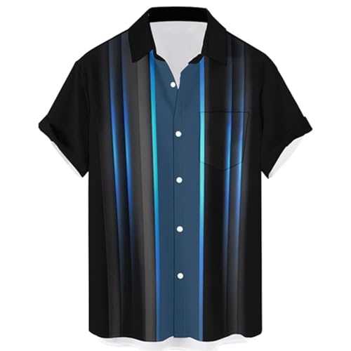 Hawaiian Shirt for Men Slim Fit Summer Spring Lightweight Breathable Tops Cotton Linen Beach Shirts Casual Blouses Sales Clearance Hawaiian Party Clothes