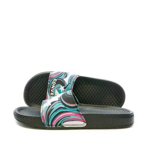 All Star Slide Men's Slide, Black/Blue, black, 7 UK