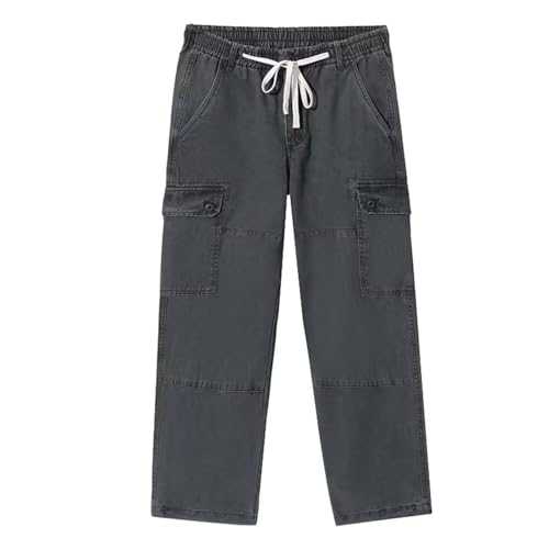 Generisch Summer Vintage Pocket Jumpsuit for Men Sleep Trousers Hiking Trousers Men's Summer Jeans Short Men's Sports Trousers Short Men