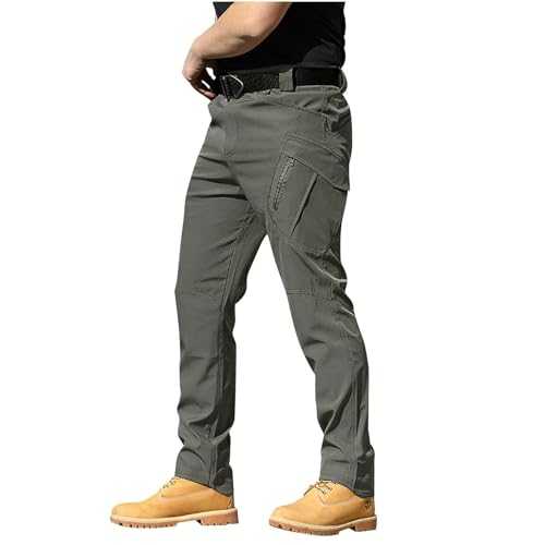 Cargo Trousers Men Baggy Gym Jogger Sweatpant, Men's Causal Slim Fit Running Trouser Tracksuit Jogging Bottoms Street Loungepants Free Size Ideal for Every Day Wear and Sports
