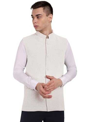 SKAVIJ Men's Business Suit Vest Casual Nehru Jacket Dress Slim Fit Formal Waistcoat