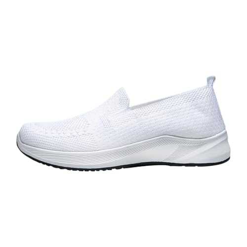 Women Trainers Wide Fit Wedge Sport Sneakers Casual Fashion Non Slip Sport Shoes Lightweight Low Top Soft Sole Slip on Orthopedic Trainers Breathable Arch Support Footwear